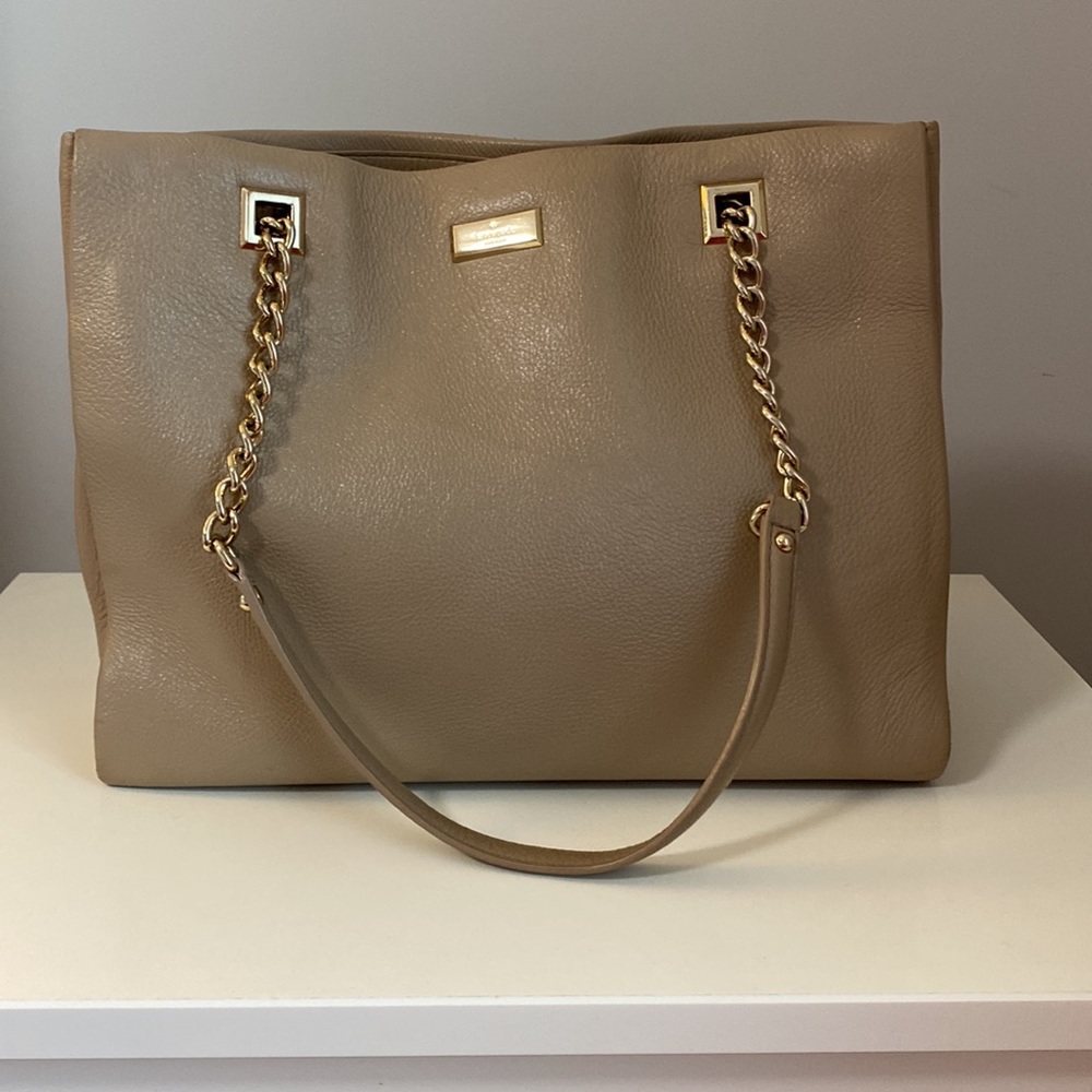 Authentic Kate Spade, 100% Leather Tan Shoulder Bag